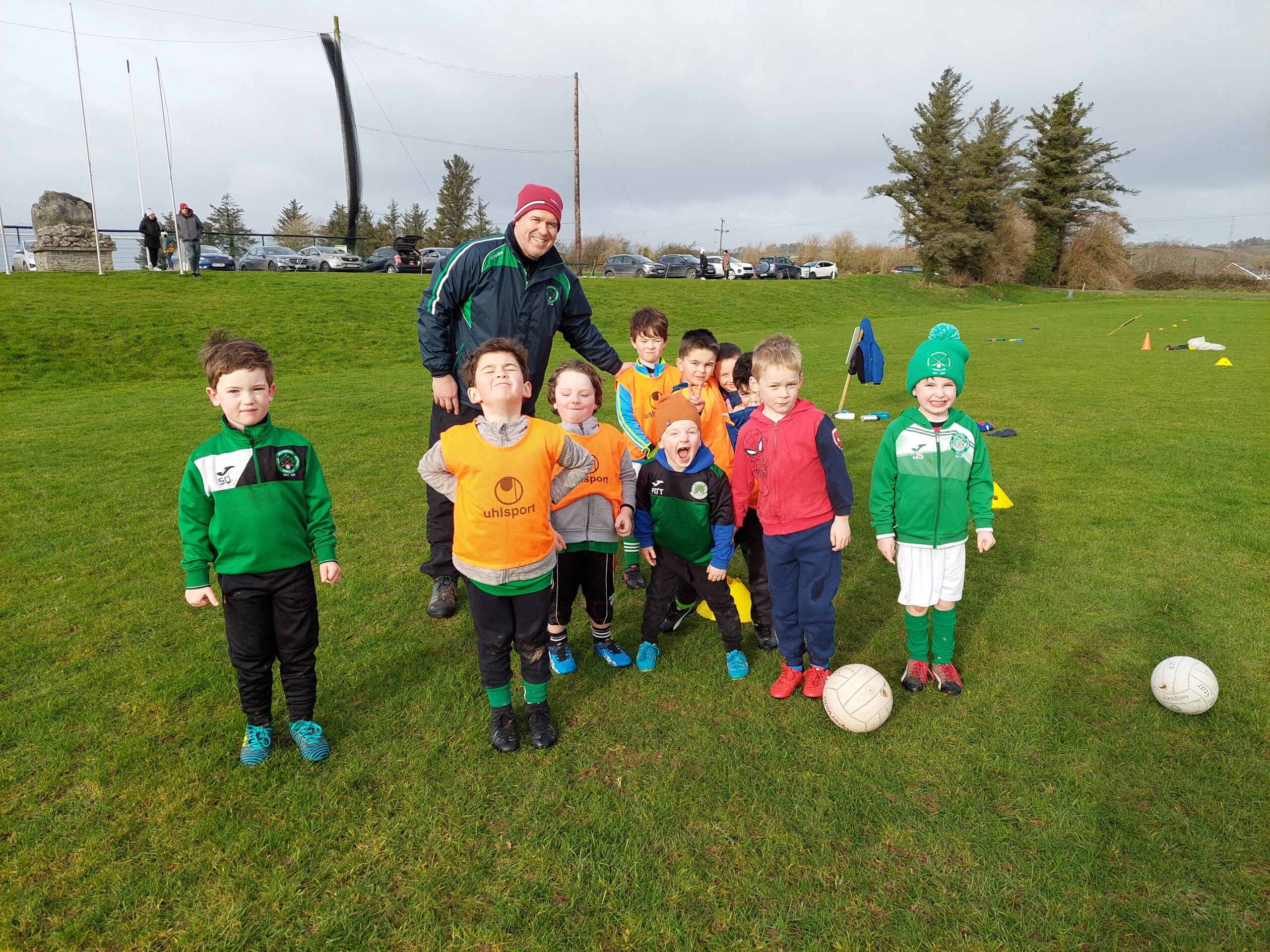 Darragh Collins with some U6s and U7s
