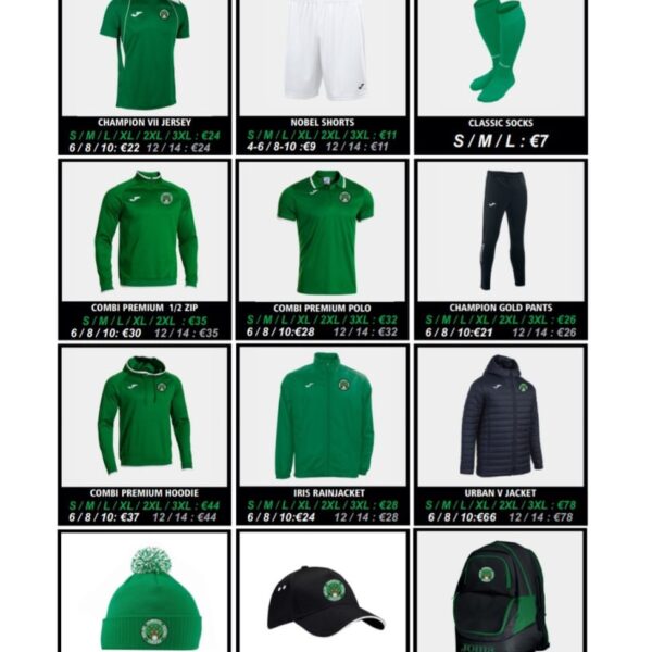 Official Training Gear available at Sports Gear Direct (Adrian Ryan)