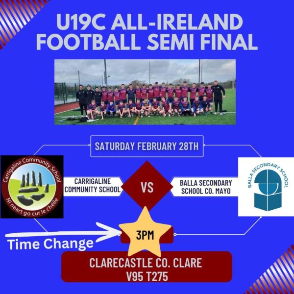 CCS U19s in All Ireland Semi-final (27/02)