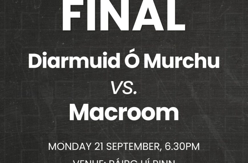 Fixture: U18 P2FC County Final – 21/9