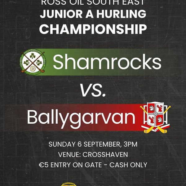 Fixture: JAHC vs. Ballygarvan – 6/9