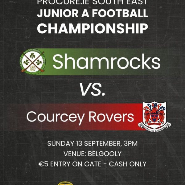 Fixture: JAFC vs. Courcey Rovers – 13/9